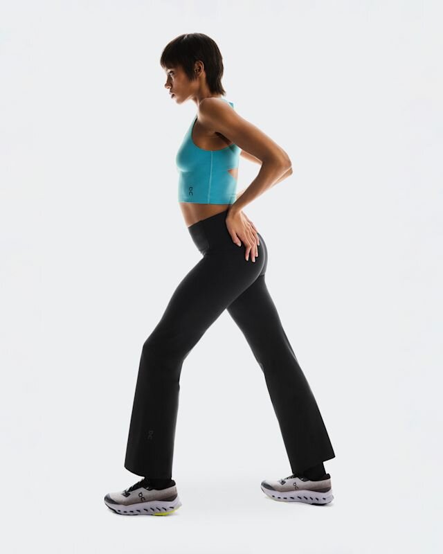 Women Studio Flared Tights 30″ Black Women Studio Flared Tights 30″ Black